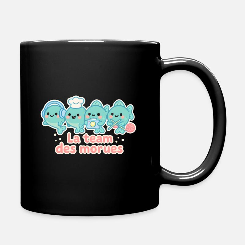 La team des morues mascottes nautiques - Mug uni - noir