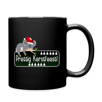 Merry Christmas Animals - Full Colour Mug - black - Right
