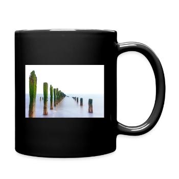 Langzeitbelichtungs-Spurn-Punkt - Tasse einfarbig - Schwarz - Rechts