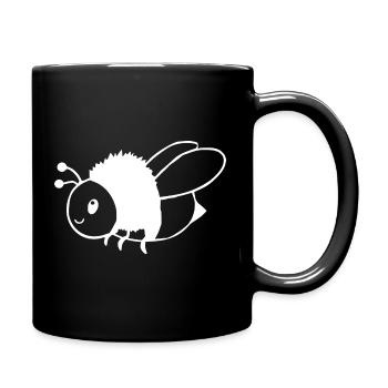 personalized bees t-shirt gift beekeeper - Full Colour Mug - black - Right