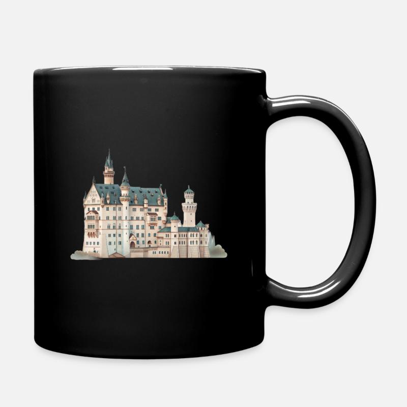 Märchenburg Neuschwanstein Bayern Deutschland - Tasse einfarbig - Schwarz