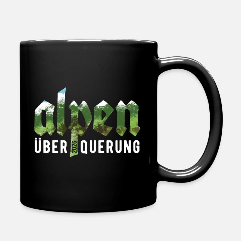 Alpen Überquerung 2026 - Wandern - Tasse einfarbig - Schwarz