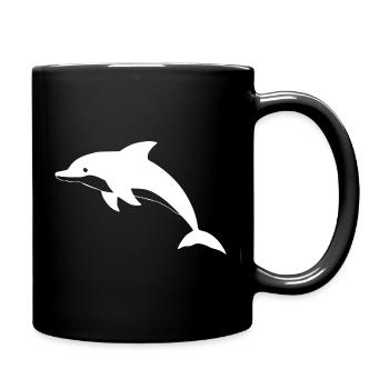 Dolphin Dolphins T-shirt Gift - Full Colour Mug - black - Right