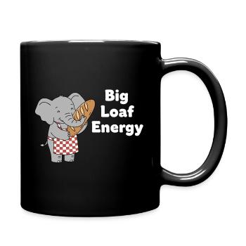 Big Loaf Energy Elephant - Full Colour Mug - black - Right