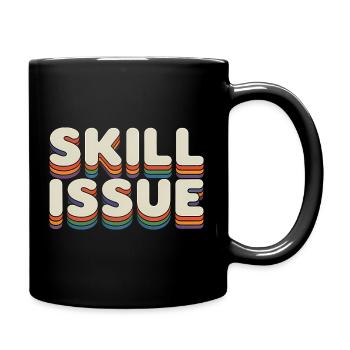 Skill Issue - Funny Gen Alpha Memes - Full Colour Mug - black - Right