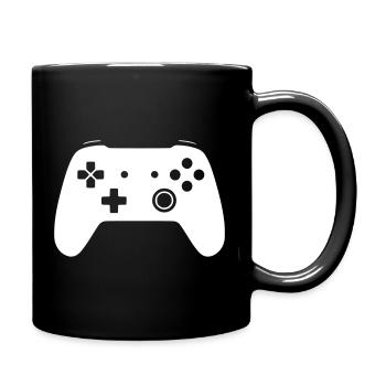 Modernes Gamepad Controller Zocken Vektor - Tasse einfarbig - Schwarz - Rechts