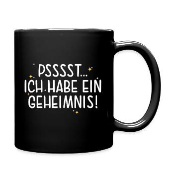 Pssst, j’ai un secret, grande sœur - Mug uni - noir - Droite