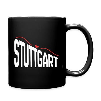 Stuttgart - Tasse einfarbig - Schwarz - Rechts