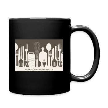 My Kitchen – My Rules | Kitchen humor - Full Colour Mug - black - Right