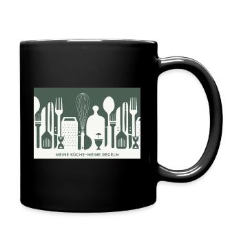 My Kitchen – My Rules | Kitchen humor - Full Colour Mug - black - Right