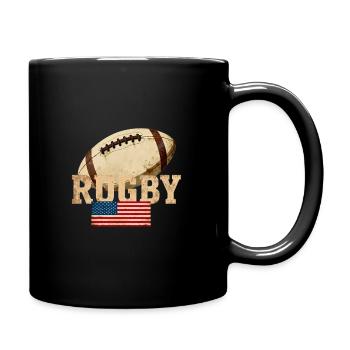 Rugby USA Vintage Crest - Mug uni - noir - Droite