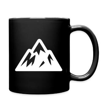 Mountains icon - Full Colour Mug - black - Right
