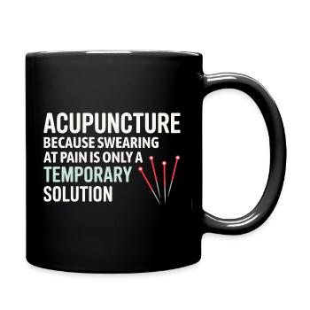 Praticien agréé en médecine traditionnelle chinoise, expert en douleur chronique - Mug uni - noir - Droite