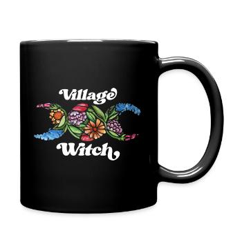 Village Witch Floral Boho Tee - Tasse einfarbig - Schwarz - Rechts