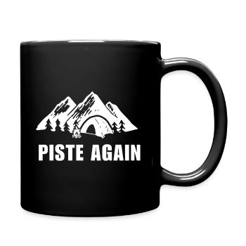 WIEDER PIE. Ski. Ski-Wintersport - Tasse einfarbig - Schwarz - Rechts