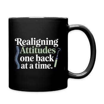 Licensed DC Clinical Spinal Alignment Expert  - Full Colour Mug - black - Right