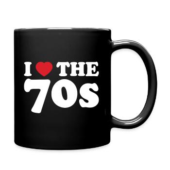 I love retro 70s - Full Colour Mug - black - Right