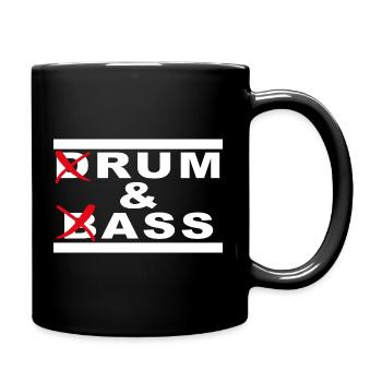 Rum & Ass – Jeu de mots Drum and Bass - Mug uni - noir - Droite