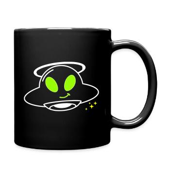 Pilote extraterrestre d’OVNI mignon Kawaii Vector - Mug uni - noir - Droite