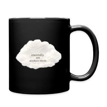 Mental airplane mode - Full Colour Mug - black - Right