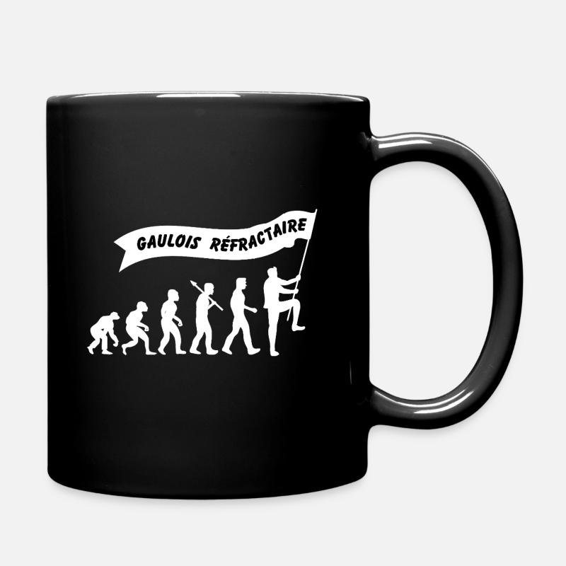 Entwicklung des feuerfesten Galliens - Tasse einfarbig - Schwarz