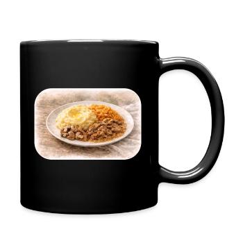 Hearty plate idyll - Full Colour Mug - black - Right
