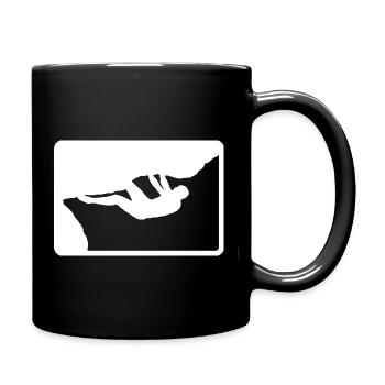 Boulderer en plein air - Mug uni - noir - Droite