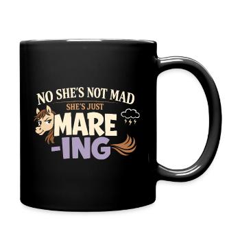 Pferdestimmung Humor Erfahrener Pferdebesitzer - Tasse einfarbig - Schwarz - Rechts