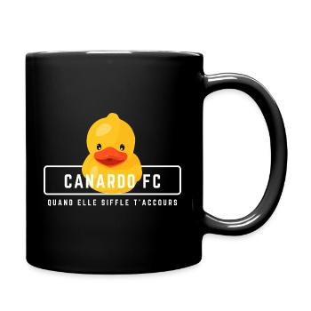 Humorvolles Paar, das verliebt ist, Canardo FC Mann - Tasse einfarbig - Schwarz - Rechts