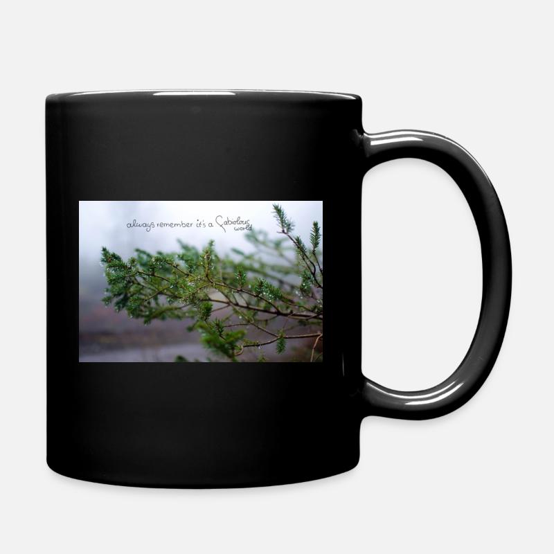 fabiolous world Regenzeit - Tasse einfarbig - Schwarz