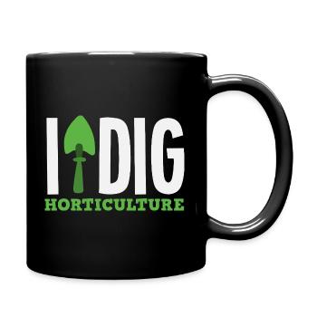 Horticulture Digging Plant Lover Garden Gardener - Full Colour Mug - black - Right