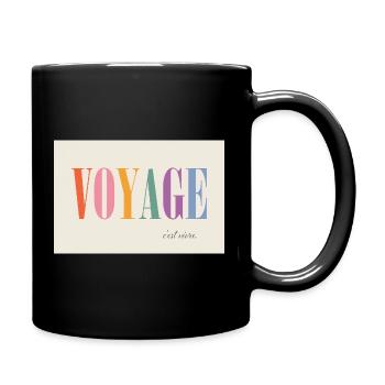 Voyage – c’est vivre - Mug uni - noir - Droite