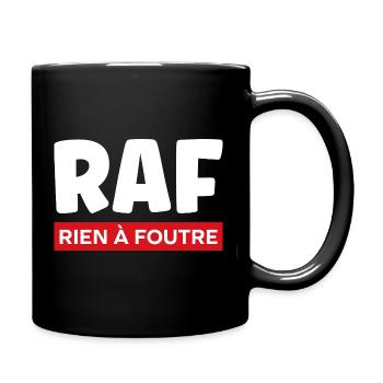 rien à foutre - Mug uni - noir - Droite
