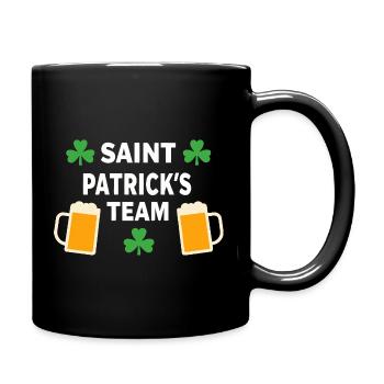 Festive St. Patrick's Day Team - Full Colour Mug - black - Right