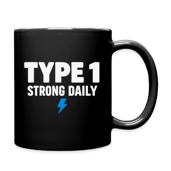Blutzucker-insulin-unterstützung Typ Eins Stolz - Tasse einfarbig - Schwarz - Rechts