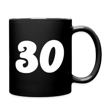 30. 30 ANS. 30e ANNIVERSAIRE. ANNIVERSAIRE 30 ANS. - Mug uni - noir - Droite
