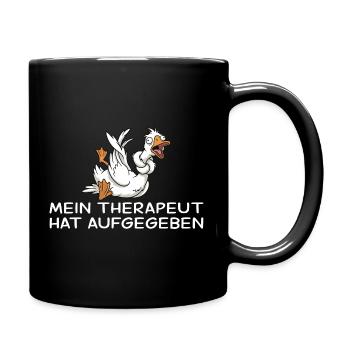 Crazy Goose My Therapist Gave Up - Full Colour Mug - black - Right