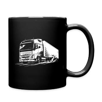 Highway Titan - Tasse einfarbig - Schwarz - Rechts