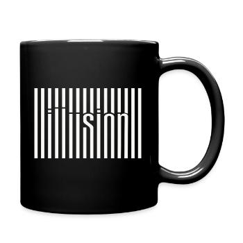 Barcode Illusion - Full Colour Mug - black - Right
