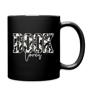 Typographie des fleurs AMATEUR de livres - Mug uni - noir - Droite