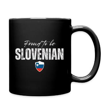 Fier Slovène, fabriqué en Slovénie - Mug uni - noir - Droite