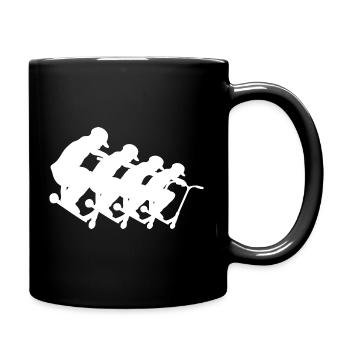 Racing Cyclists Pack Silhouette - Full Colour Mug - black - Right