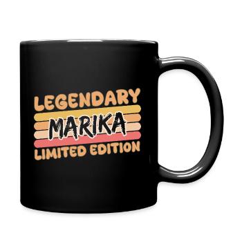 Marika als Legendary - Tasse einfarbig - Schwarz - Rechts