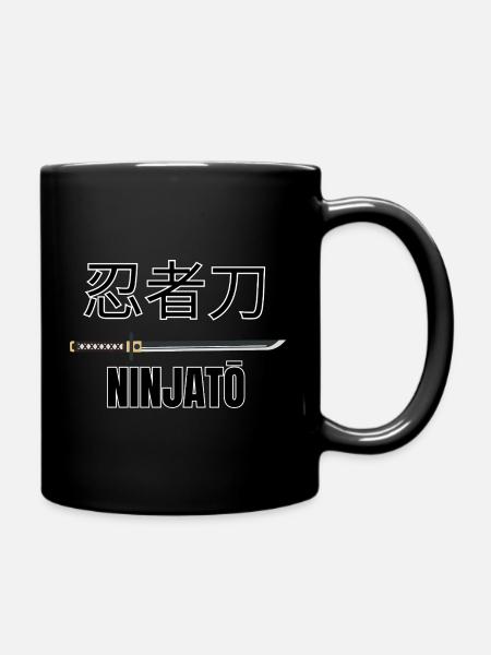 Ninjatō 忍者刀 – Japanese Ninja Sword - Full Colour Mug - black