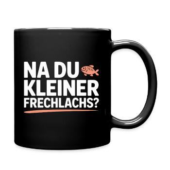 Na Du Kleiner Frechlachs Gamer Lachs Meme Zocker - Tasse einfarbig - Schwarz - Rechts