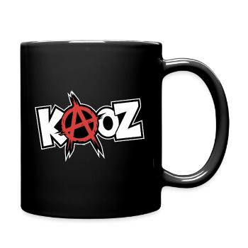 Kool KAOZ Anarchie Graffiti - Tasse einfarbig - Schwarz - Rechts