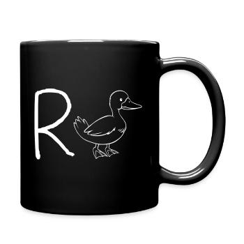 Pension Duck - Full Colour Mug - black - Right