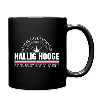 Hallig Hooge - Tasse einfarbig - Schwarz - Rechts