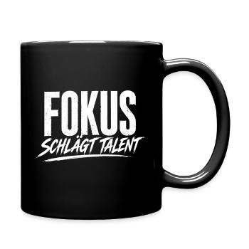 La concentration l’emporte sur le talent - Mug uni - noir - Droite