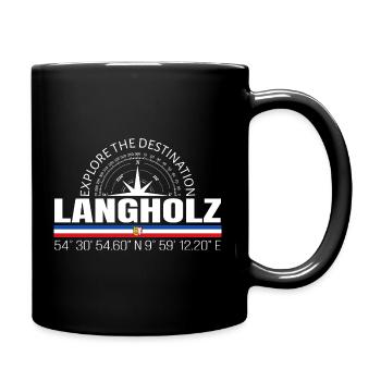 Long timber - Full Colour Mug - black - Right